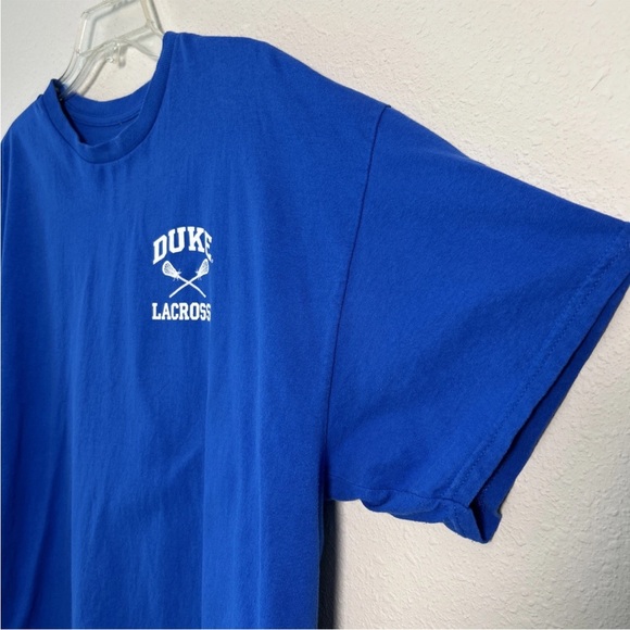 Duke Blue Devils Lacrosse TRT T-Shirt Men’s 2XL Blue Short Sleeve Double Sided - Picture 5 of 10